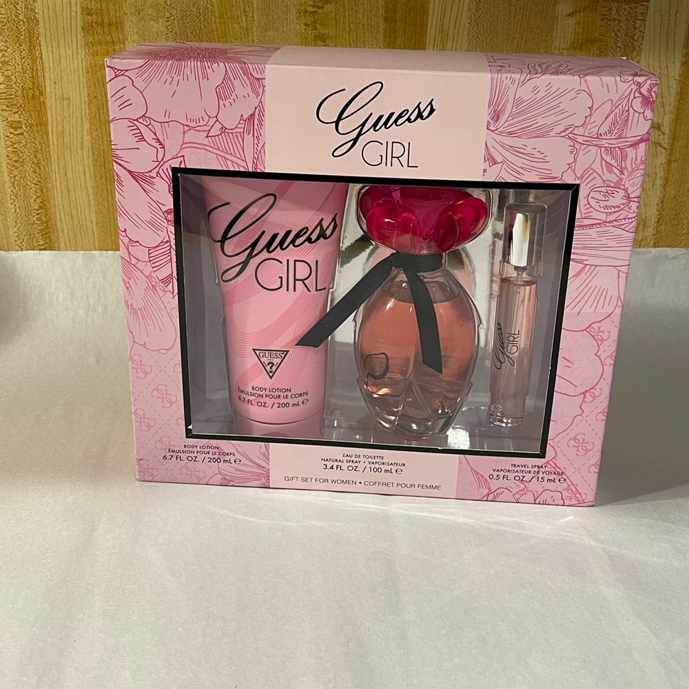 Set Guess Girl 3pc. Edt 3.4oz Spray